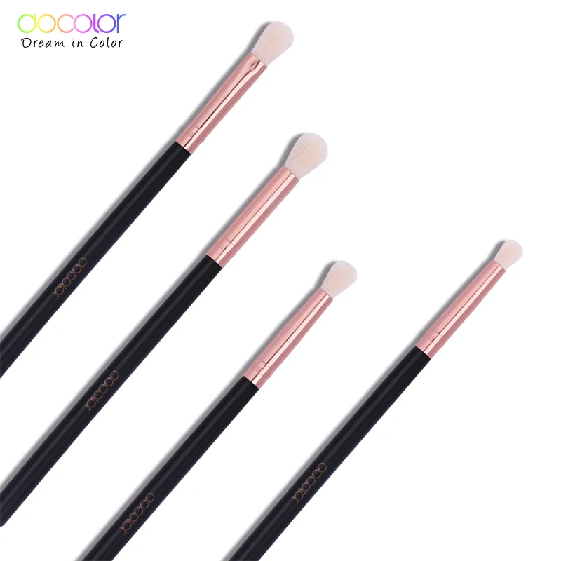 Top Trends: Docolor Makeup Brushes 4PCS Eyeshadow Brush Blending Eyebrow Make Up Brushes Synthetic Bristles Beauty Cosmetics Brush Set Shoppable Styles - Image 3