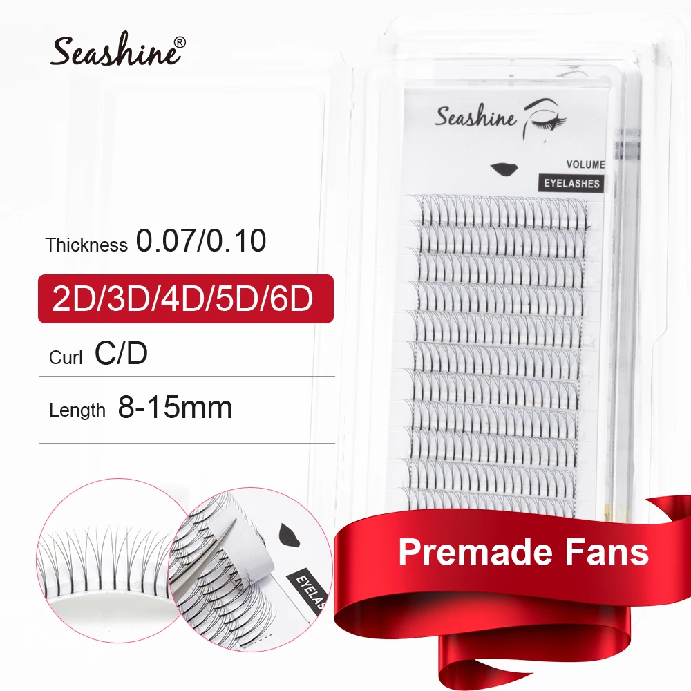 Top Trends: Seashine Mixed Tray Premade Fans 2D 3D 4D 5D 6D Lash Extension Supplies Pre Made Volume Fans Eyelash Extension Shoppable Styles