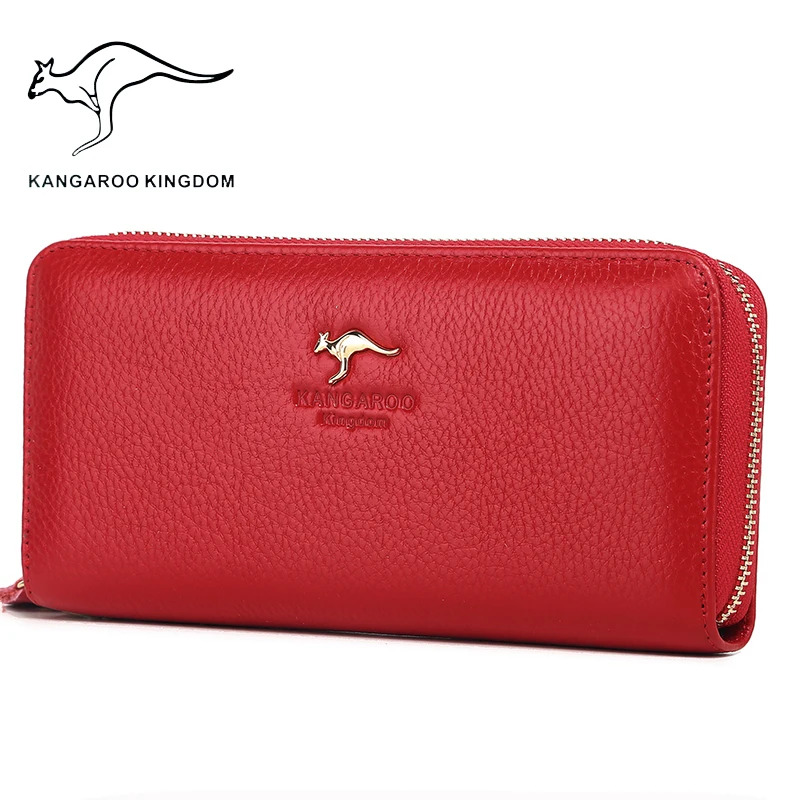 Top Trends: Kangaroo Kingdom Luxury Women Wallets Genuine Leather Pusre Brand Wallet Ladies Clutch Shoppable Styles