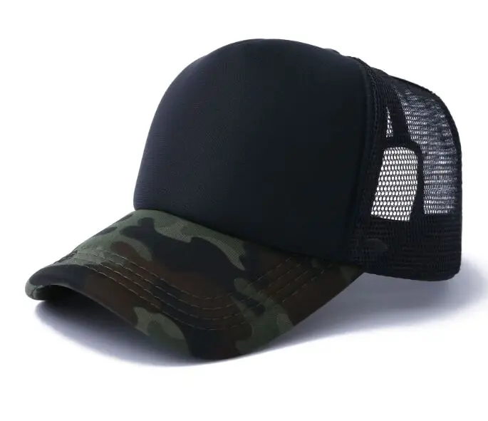 Top Trends: 100% Acrylic Custom Logo Camo Baseball Caps DIY Print Logo Snapbacks Hats Adult Summer Camouflage Mesh Net Trucker Hats Shoppable Styles - Image 2