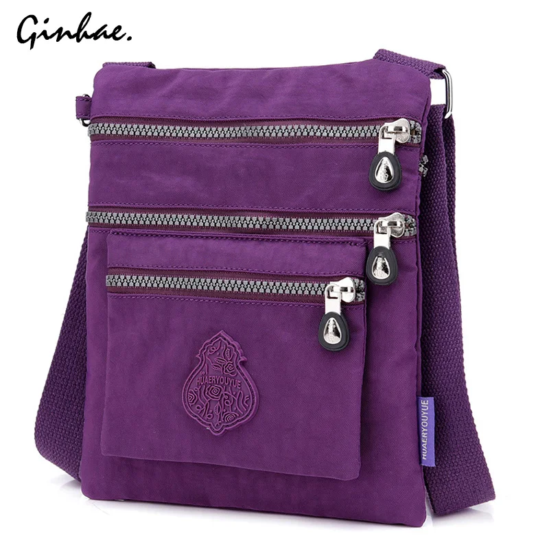 Top Trends: Nylon Multifunction Handbag For Women Waterproof Crossbody Multi Pocket Bag Lady Cell Phone Clutch Bag Lightweight Shoulder Bag Shoppable Styles