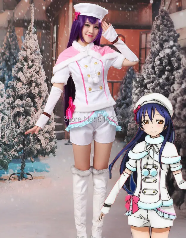 Love Live Snow Halation Sonoda Umi Cappa Tops Pants Uniform Outfit Anime Customize Cosplay Costumes -> Snow Halation Sonoda Umi Cosplay Uniform 1