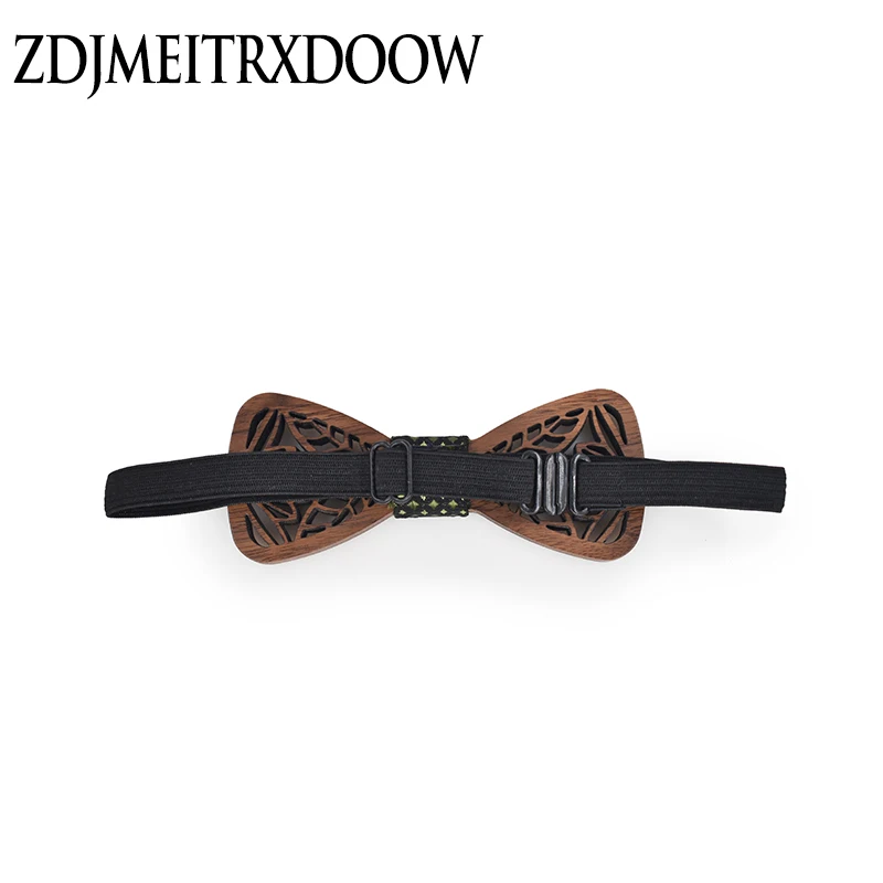 Top Trends: New Design Cute Kids Boys Wood Bow Tie Children Butterfly Type Floral Bow Ties Girl Boys Wooden Bow Ties Corbatas Para Hombre Shoppable Styles - Image 3