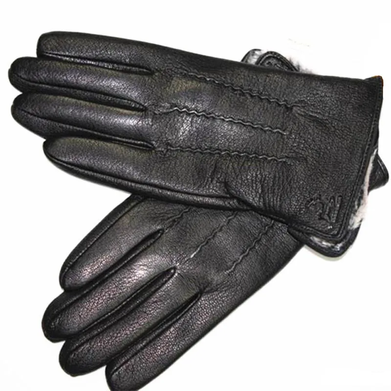 Top Trends: Goatskin Deerskin Gloves Men&#039;s Leather New Thin Fleece Lining Winter Warmth And Thickening Outdoor Motorcycle Riding And Driving Shoppable Styles