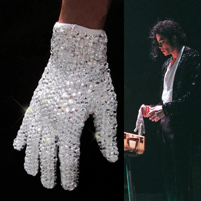 Top Trends: MJ Michael Jackson Ultimate Collection Crystal Glove Handmade100% Single Side Shoppable Styles