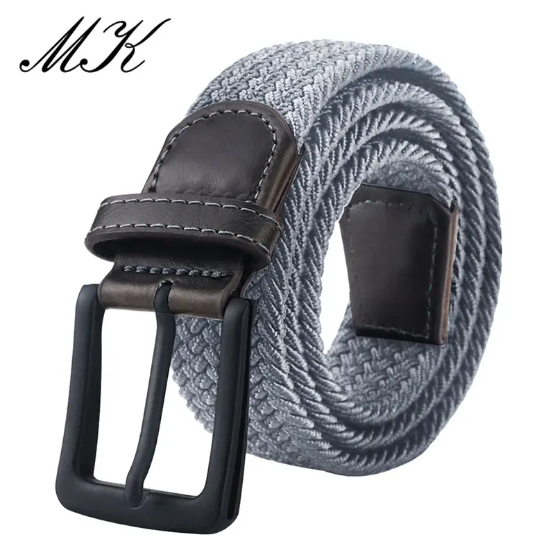 Top Trends: MaiKun Canvas Belts For Men Fashion Metal Pin Buckle Military Tactical Strap Male Elastic Belt For Pants Jeans Shoppable Styles