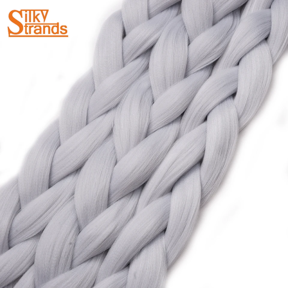 heledad hallid sünteetilised punutud juuksed