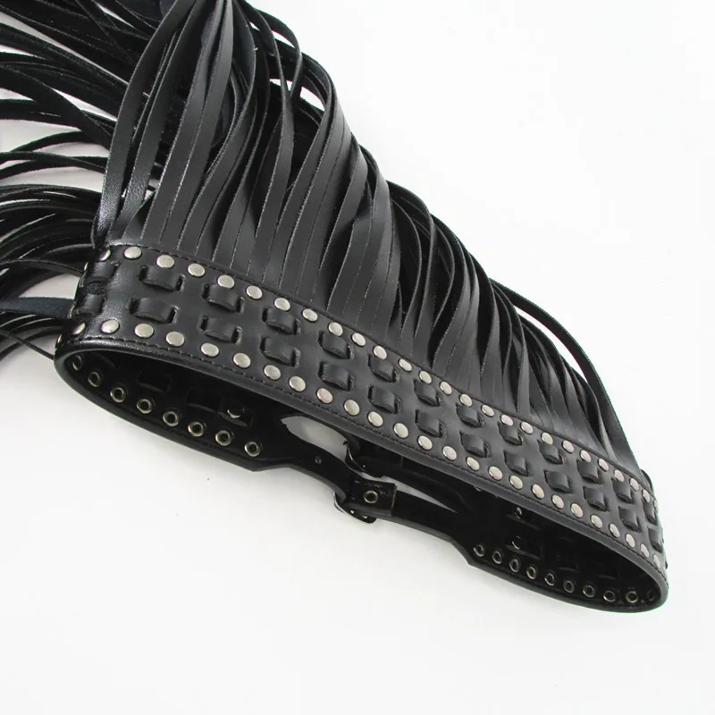 Top Trends: Fantastic Long Fringe Belt Black Leather Designer Belts For Women Long Tassels Pin Buckle Corset Belt Spot On Trendy BG-006 Shoppable Styles - Image 5