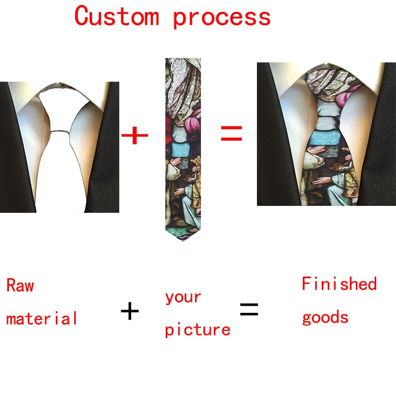 Top Trends: Fashion Custom Necktie For Men Unisex Funny Casual 3d Printed Original Design Ties Diy Dress Party Wedding 8cm Width Necktie Shoppable Styles - Image 3