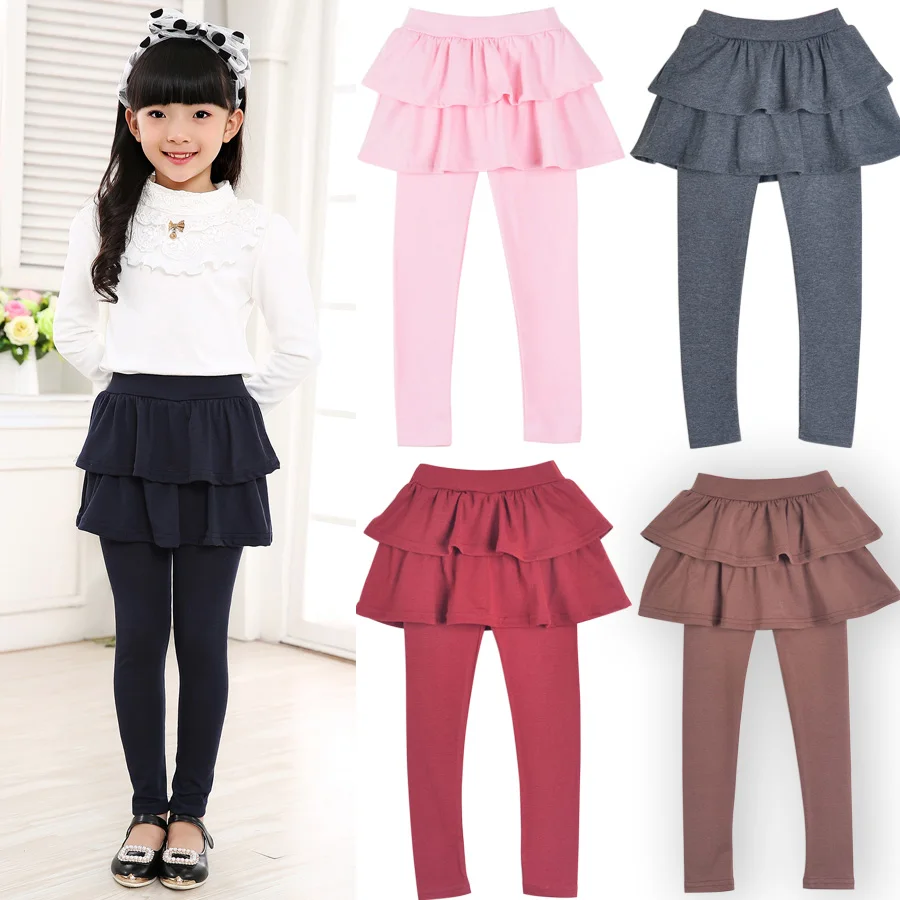 Top Trends: SheeCute New Arrival Spring Autumn Girls Leggings Girls Skirt-pants Cake Skirt Girl Baby Pants Kids Leggings 3-11Y Q2306 Shoppable Styles - Image 2