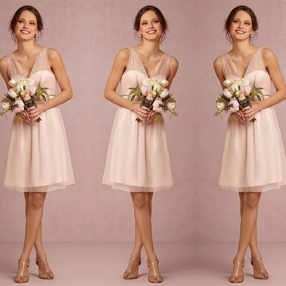 light peach bridesmaid dresses