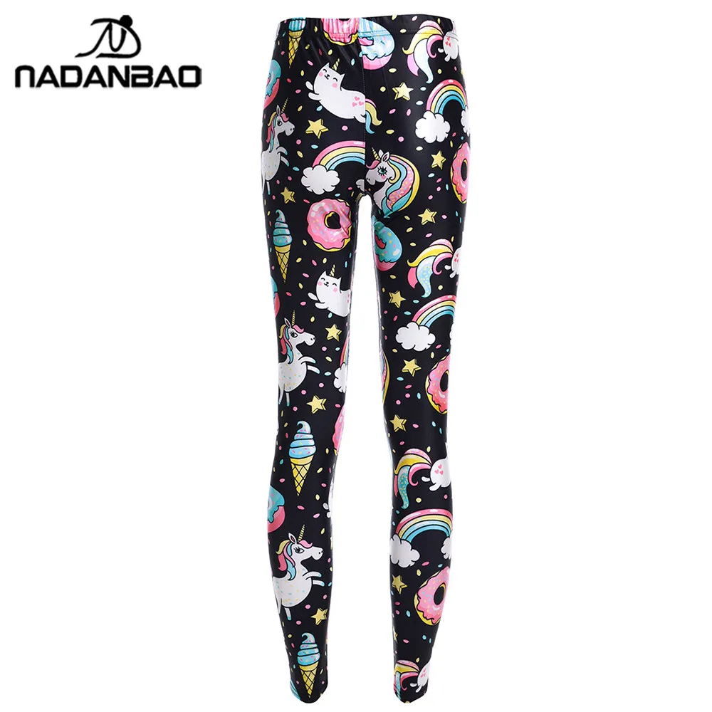 Top Trends: NADANBAO Unicorn 2024 Leggings Women Galaxy Sky Star Ring Rainbow Digital Print Leggins Elastic Workout Pants Shoppable Styles - Image 5