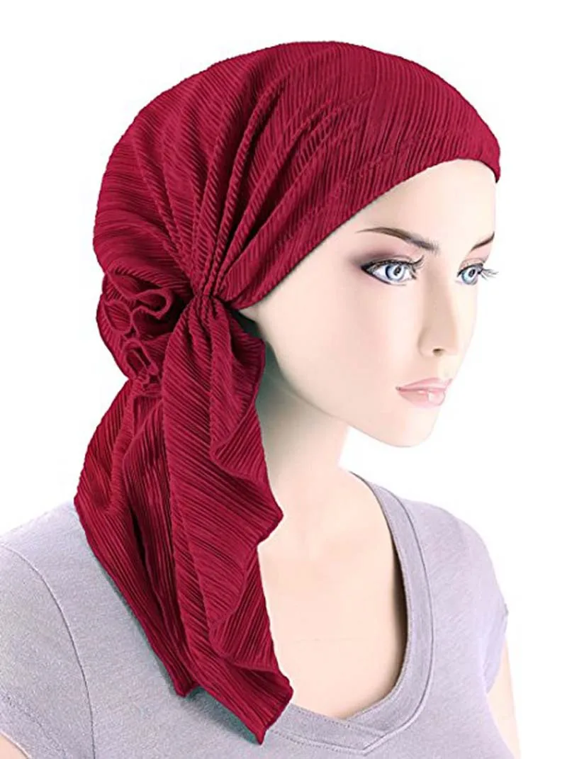 Top Trends: New Fashion Muslim Woman Inner Hijabs Hats Turban Head Cap Hat Beanie Ladies Hair Accessories Muslim Scarf Cap Hair Loss Shoppable Styles