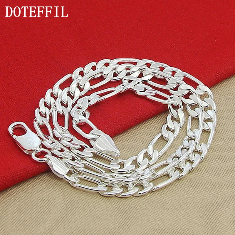 Top Trends: DOTEFFIL 925 Sterling Silver 8mm Chain Sideways Necklace Man Woman Senior Luxury Jewelry Statement Necklace Shoppable Styles - Image 4