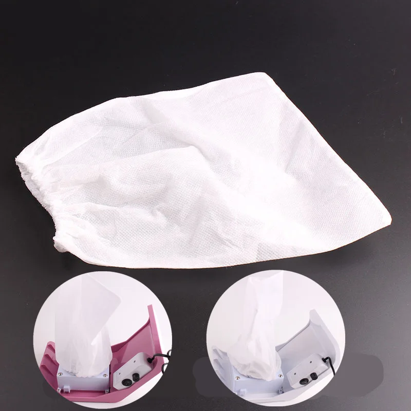 Top Trends: 5 / 10Pcs Nail Dust Collector Bags White Non-woven Replacement Bag Collection Suction For Manicure Dirt Nail Art Vacuum Cleaner Shoppable Styles