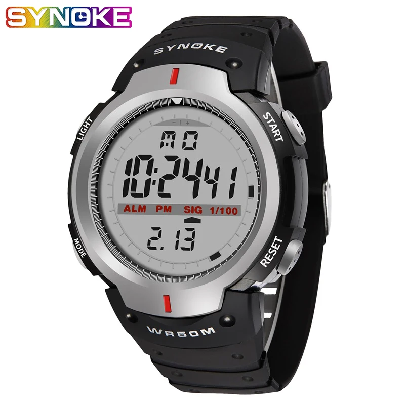 Top Trends: SYNOKE Kol Saati Watches Men 30M Waterproof Electronic LED Digital Outdoor Mens Sports Wrist Watches Stopwatch Relojes Hombre Shoppable Styles