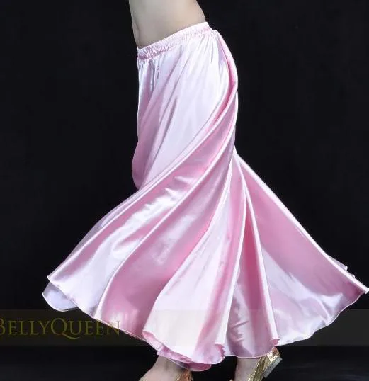 Top Trends: Waist 37 Inch Professional Women Belly Dancing Clothes 360 Degree Skirts Flamenco Skirts Satin Belly Dance Skirt Shoppable Styles - Image 3