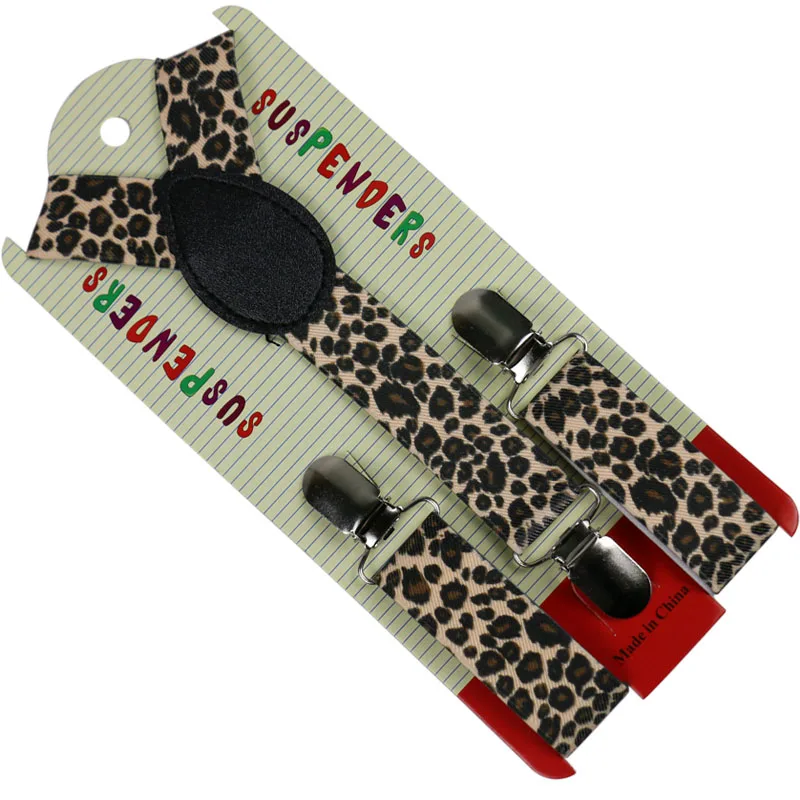 Top Trends: HUOBAO Fashion 2.5cm Wide Animal Leopard Print Y Back Suspenders For Children Baby Boys Elastic Braces Kids Brace Suspenders Shoppable Styles