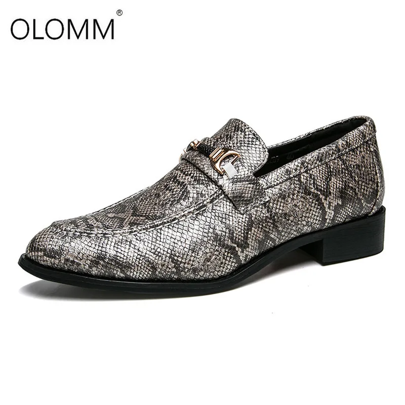 Top Trends: Luxury Brand Mens Dress Shoes Wedding Shoes For Men Dress Shoes Loafers Men Shoes Leather Zapatos De Hombres Snake Skin Shoes Shoppable Styles