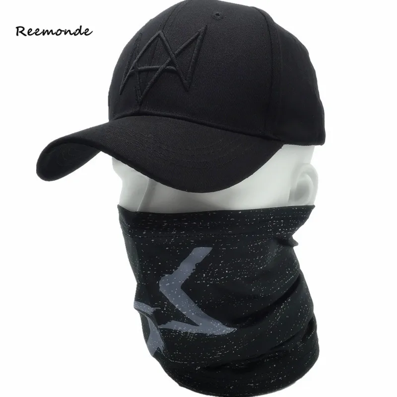 Top Trends: REEMONDE Fashion Aiden Pearce Cosplay Masks Hat Adjustable Black Dad Snapback Baseball Cap Halloween Hip Hop Men Bone Caps Shoppable Styles