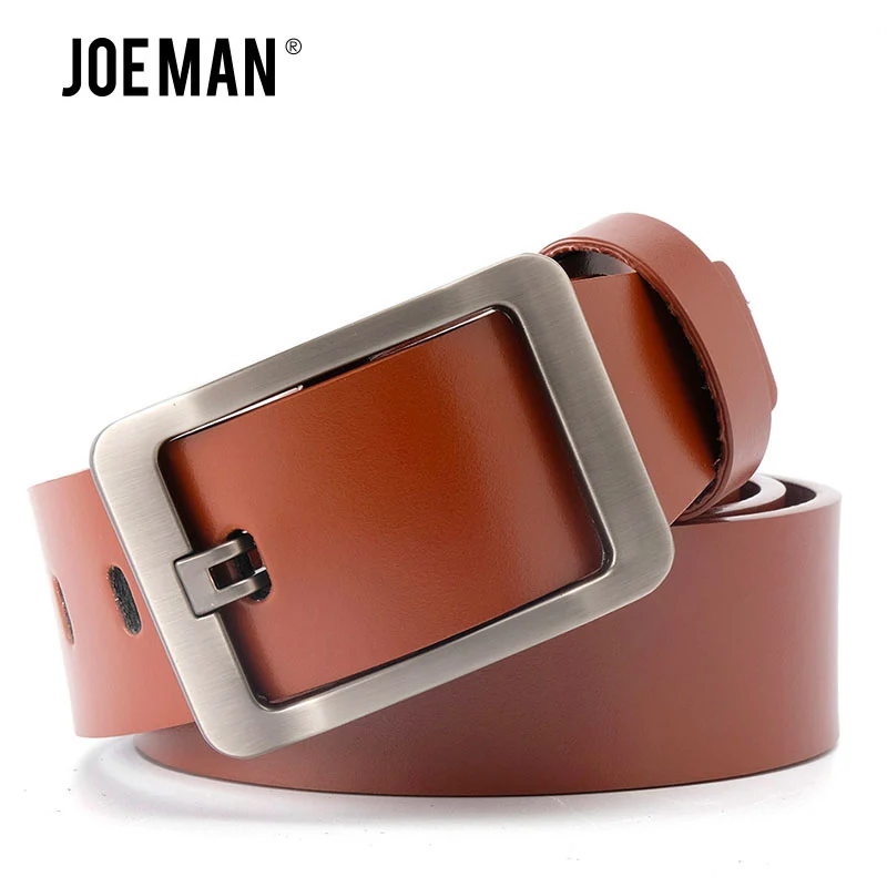 Top Trends: Men Genuine Leather Belt Luxury Strap Male Belts For Men Buckle Fancy Vintage Jeans Cintos Masculinos Ceinture Homme Shoppable Styles