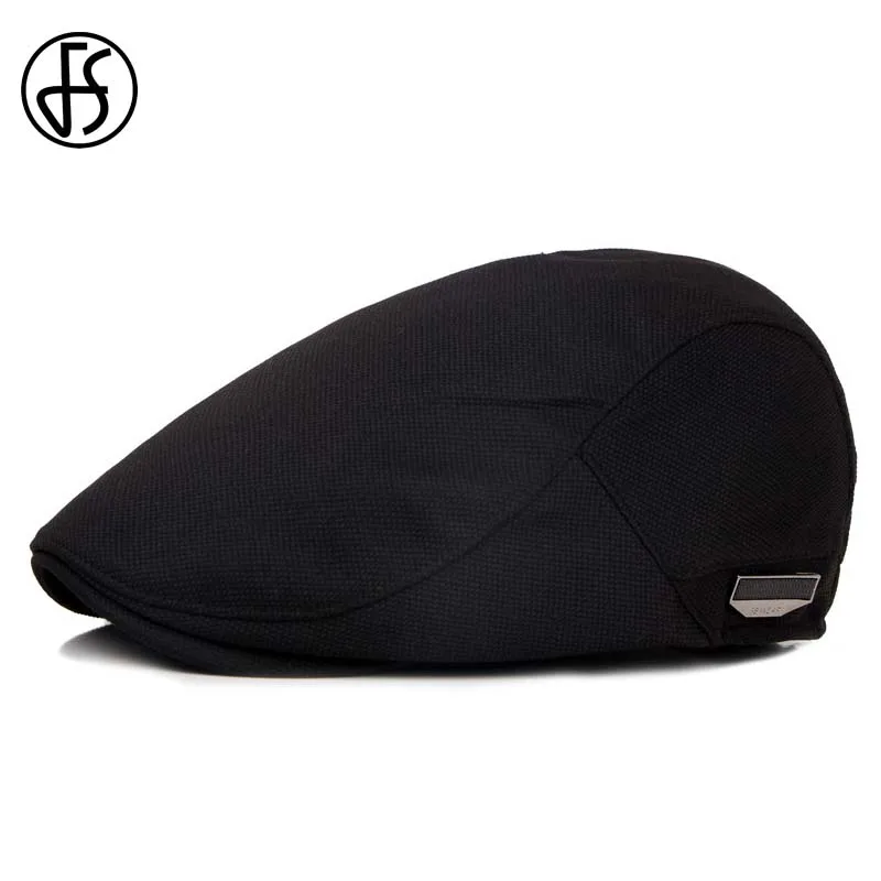 Top Trends: FS Fashion Flat Caps For Men Beret Hat Unisex Women Winter Casual Sun Hats Black Berets Femme Cabbie Peaky Chapeau Homme Shoppable Styles