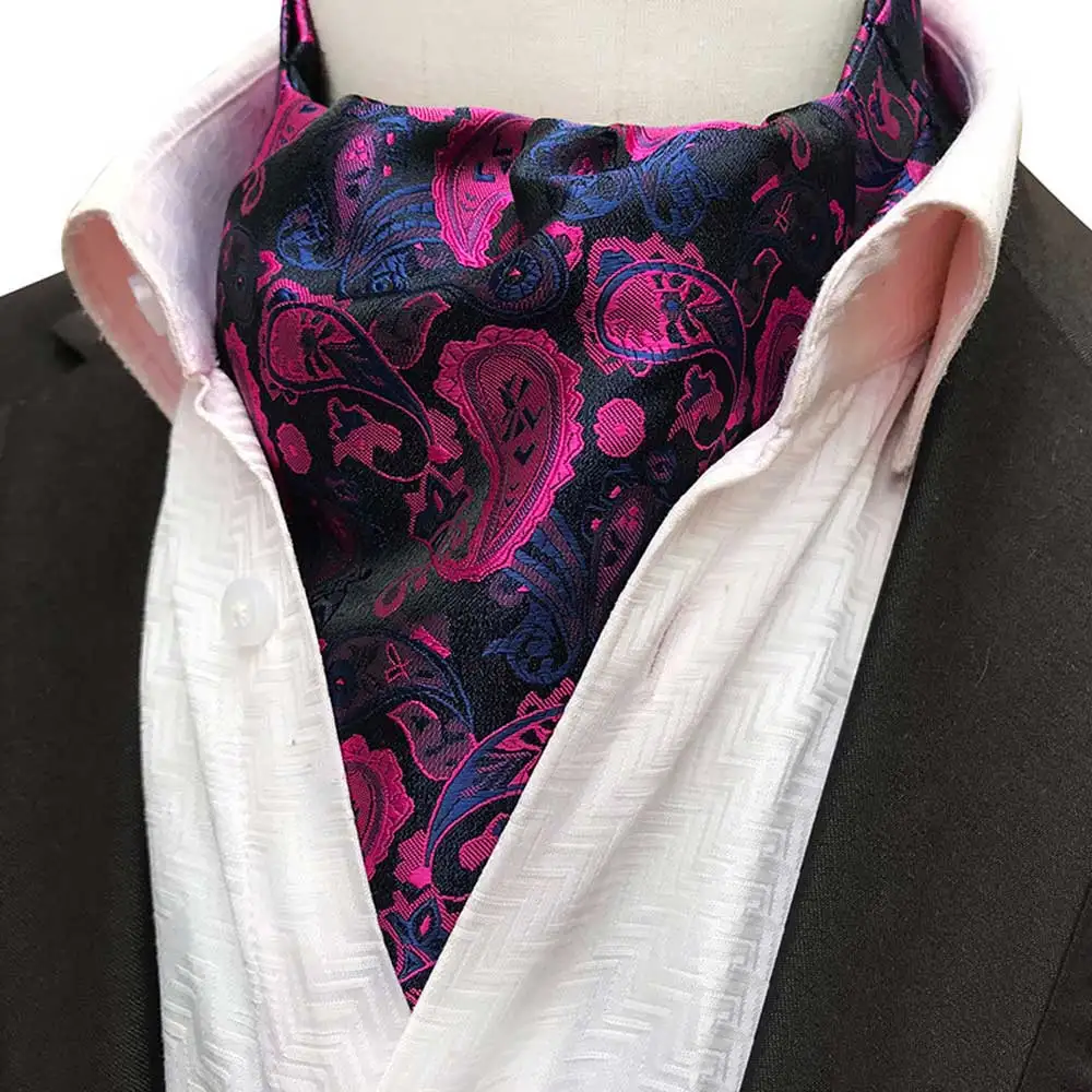 Top Trends: Men Business Cravat Ascot Scarves Colorful Paisley Flower Wedding Party Ties BWTHZ0339 Shoppable Styles - Image 5