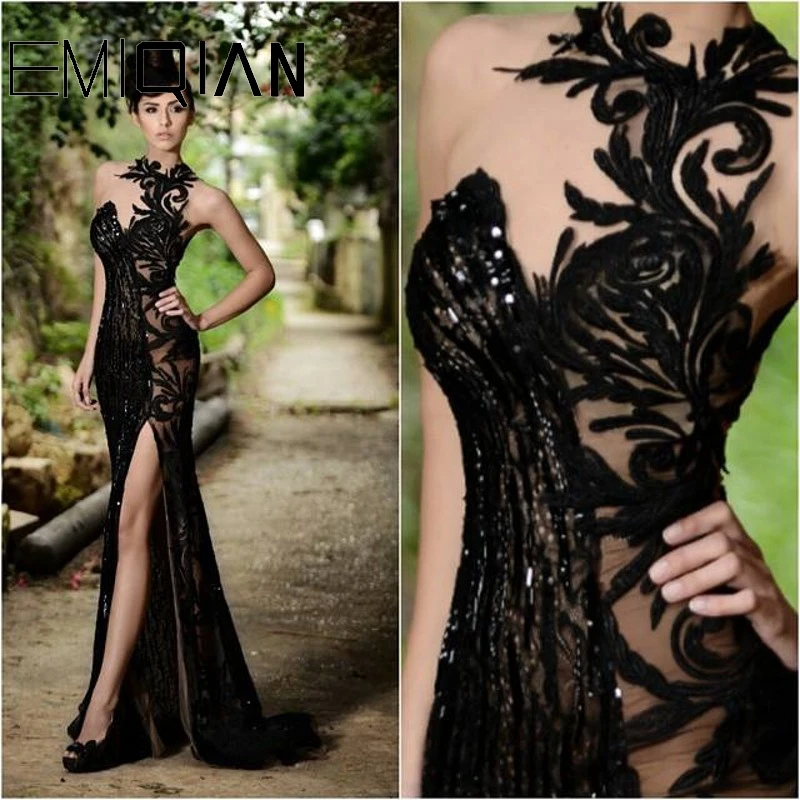 Top Trends: Stunning O-Neck Black Lace Evening Dresses, Exquisite Lace Long Formal Pageant Dress, Sexy Mermaid See-through Back Evening Gowns Shoppable Styles