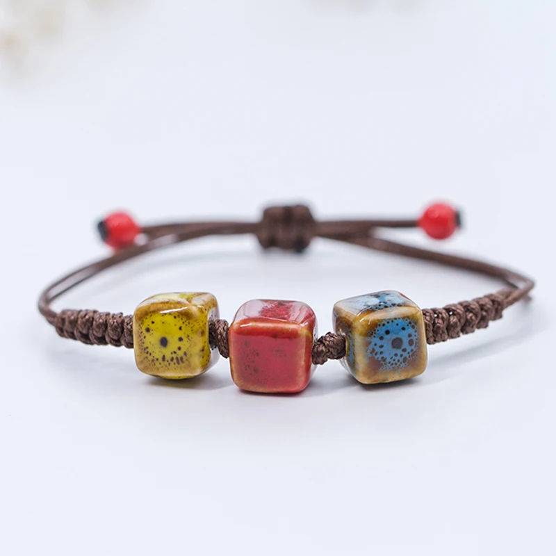 Top Trends: Love Stone Women's Ceramic Bracelet Female Hand-woven Couple Small Wholesale Jewelry #5347 Shoppable Styles - Image 3