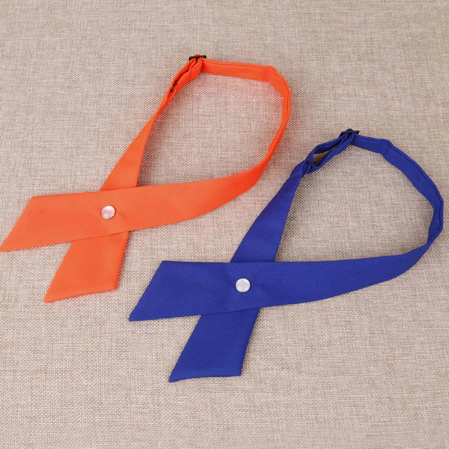 Solid Color Cross Bow Tie - FashionandLove.com