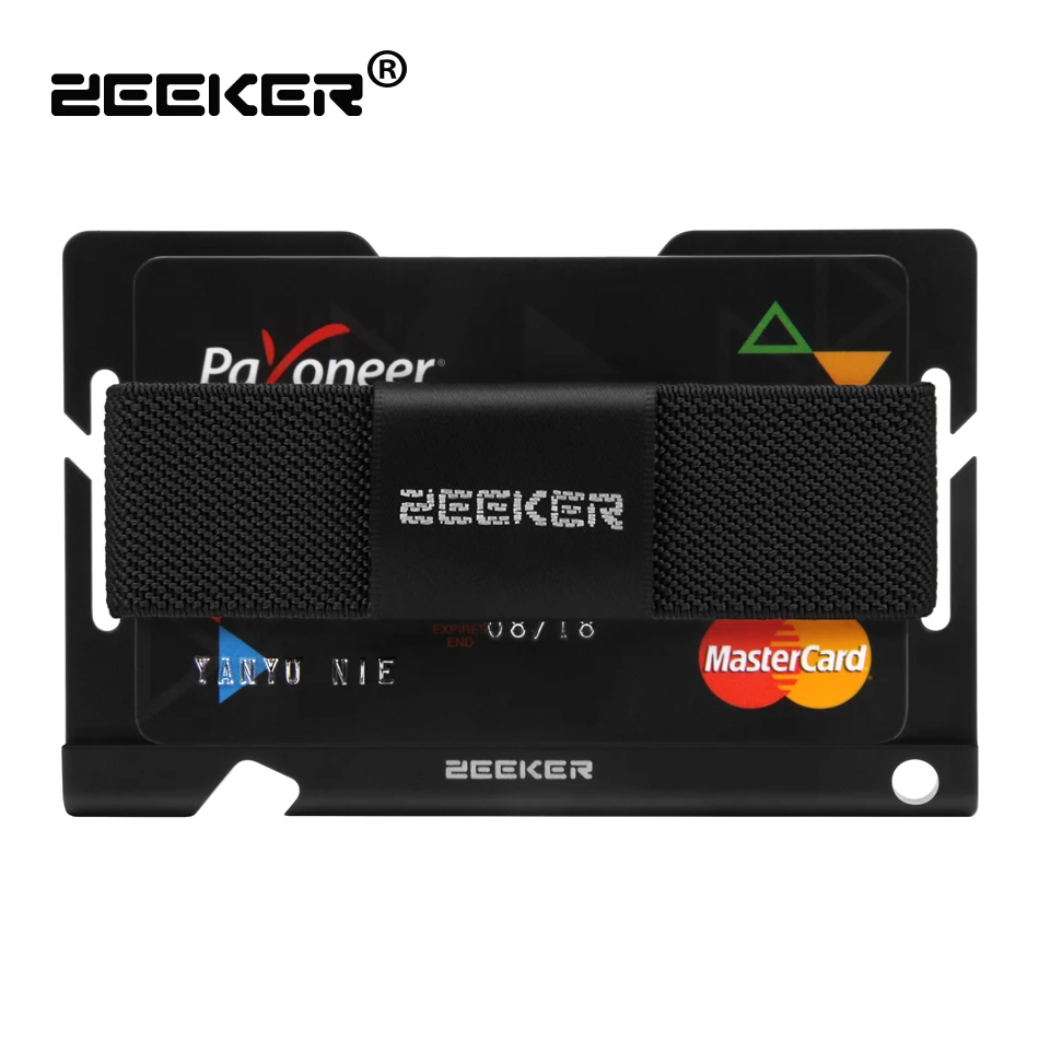 Top Trends: ZEEKER Aluminum Front Pocket Card ID Holder Slim Metal Small Wallet Men Wallets Shoppable Styles