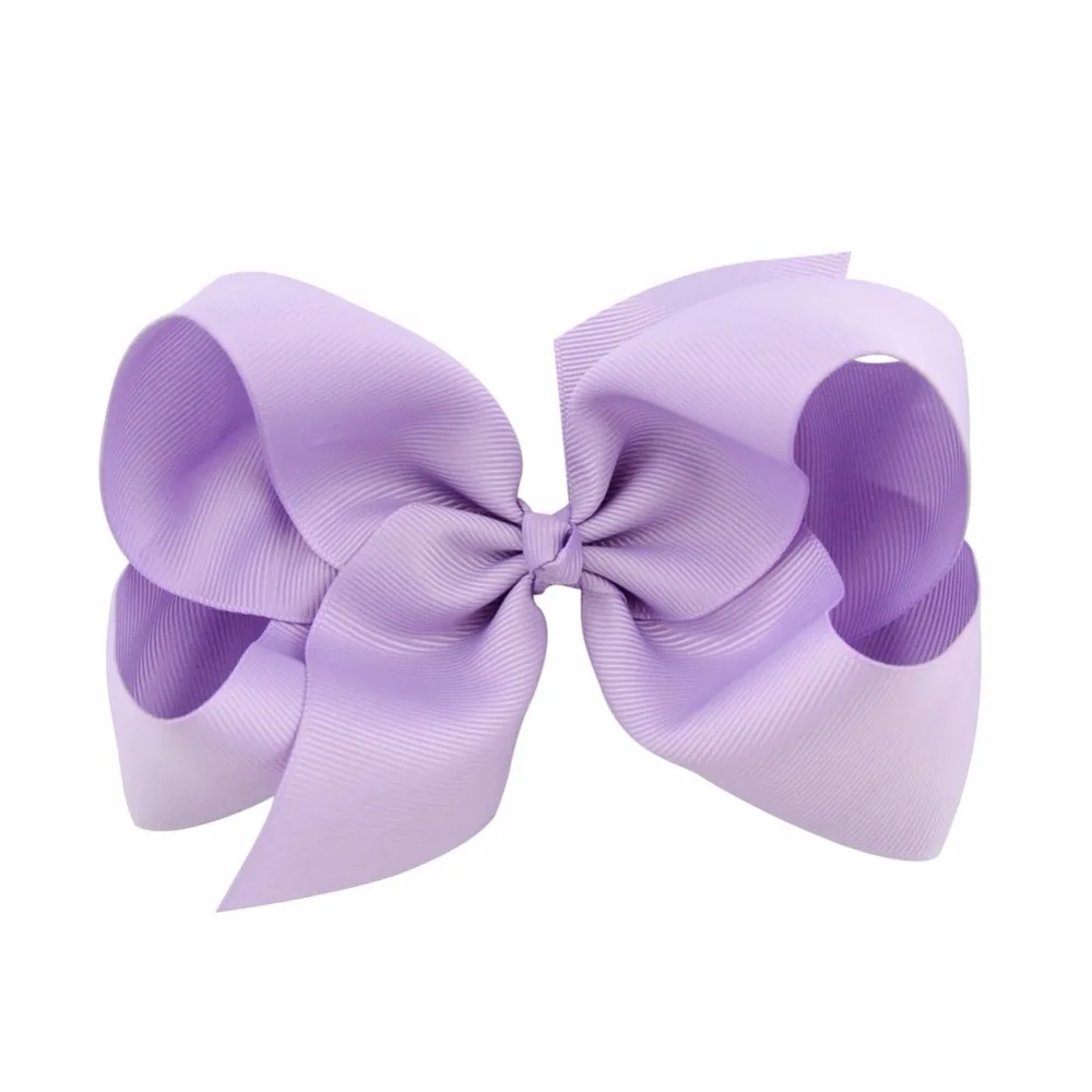 Top Trends: 1Pcs 6 Inch 40 Colorful Kids Girls Big Solid Ribbon Hair Bow Clips With Large Hairpins Boutique Hairclips Hair Accessories 588 Shoppable Styles - Image 5