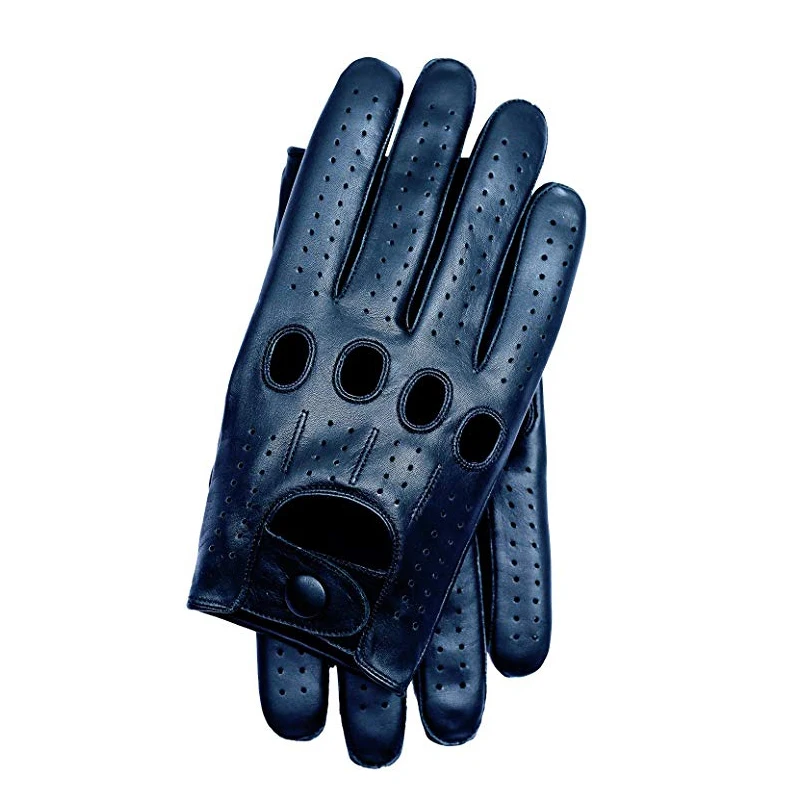 Top Trends: New Arrival Mens Gloves Goatskin Leather Riding Driving Gloves Full Finger Non Unlined Slip Mitten For Male Real Leather Gloves Shoppable Styles - Image 5