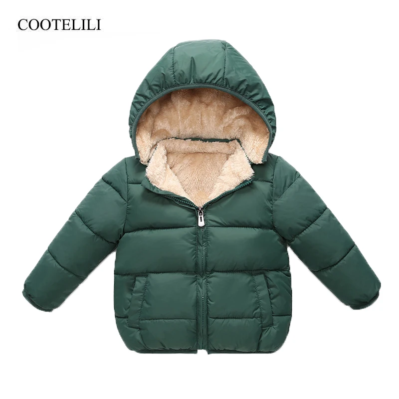 Top Trends: COOTELILI Fleece Winter Parkas Kids Jackets For Girls Boys Warm Thick Velvet Children's Coat Baby Outerwear Infant Overcoat Shoppable Styles