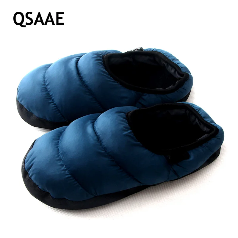 Top Trends: New Winter Warm Down Cotton Slipper Couple House Slippers Cotton-padded Indoor Home Shoes Women Men AWM135 Shoppable Styles