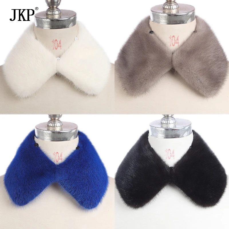 Top Trends: JKP Real Mink Fur Scarf Women / Men Winter Knitted Natural Mink Fur Collar Warm Coat Wear Mink Fur Scarf Shoppable Styles