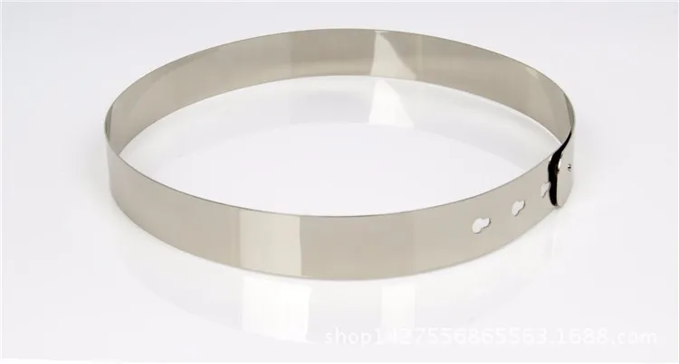 metallist pihavöö, hõbedane, läikiv viimistlus