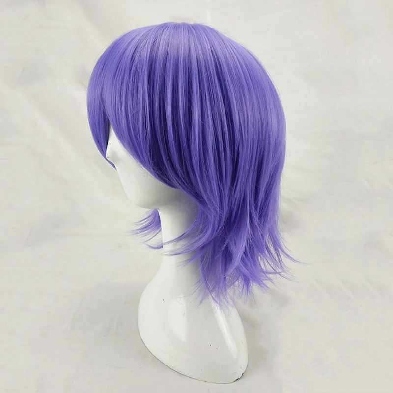 Top Trends: HAIRJOY Man Women Purple Cosplay Wig Short Curly Layered Synthetic Hair Party Wigs With Bangs 7 Colors Available Shoppable Styles - Image 3