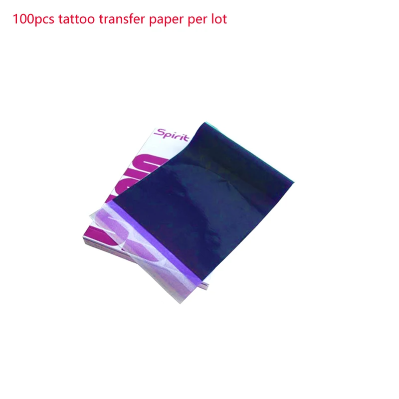 Top Trends: 100 Sheets Spirit A4 Tattoo Transfer Paper Tattoo Gun Needle Ink Cup Grip Kit Thermal Stencil Copy Paper Tattoo Accessories Shoppable Styles - Image 5