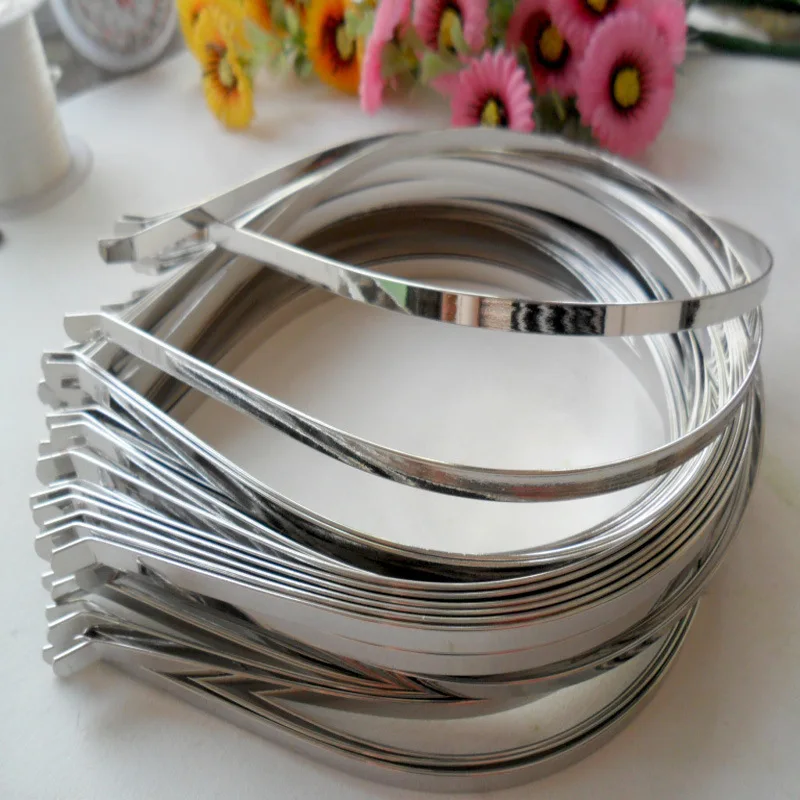 Top Trends: 20pcs 1.2mm 3mm 5mm 7mm 10mm Metal Hairband Wholesale DIY Crafts Headband Silver Gold Black Hair Hoop For Jewelry Girls Headwear Shoppable Styles