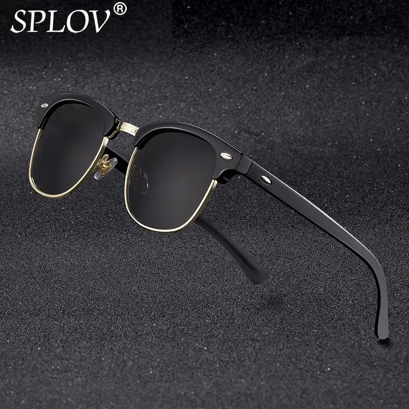 Top Trends: New Fashion Semi Rimless Polarized Sunglasses Men Women Brand Designer Half Frame Sun Glasses Classic Oculos De Sol UV400 Shoppable Styles