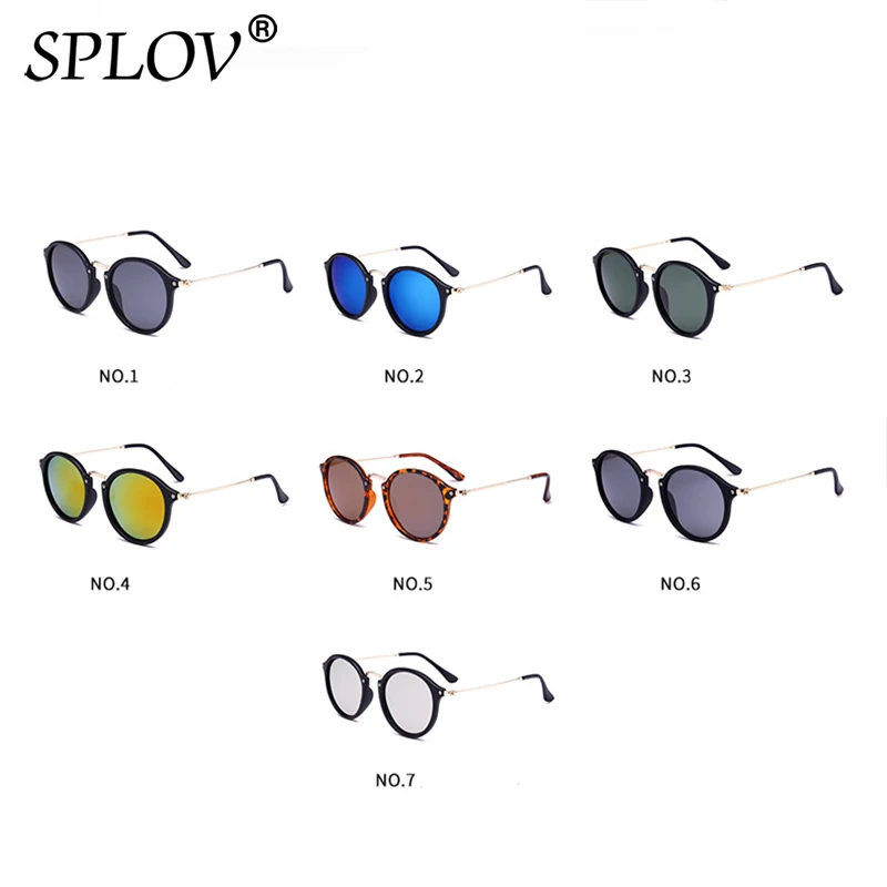 Top Trends: SPLOV New Arrival Round Sunglasses Retro Men Women Brand Designer Sunglasses Vintage Coating Mirrored Oculos De Sol UV400 Shoppable Styles - Image 2