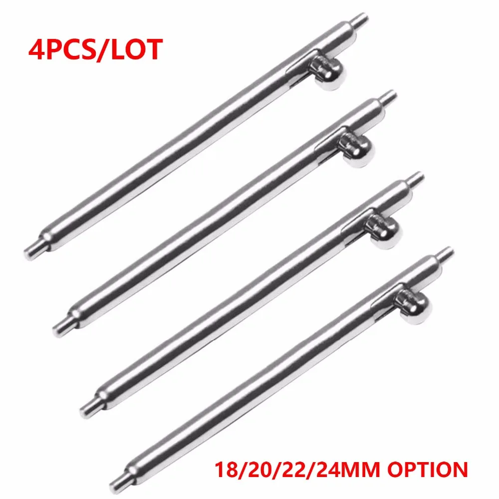 Top Trends: 18mm 20mm 22mm 24mm Quick Release Spring Bars Pins For Sumsung Gear S2 S3 Pins Watch Strap Replacement Band- 4Pcs / lot Shoppable Styles