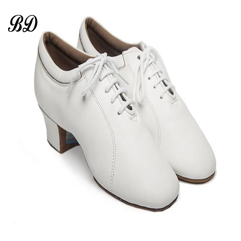 Top Trends: BD Latin Dance Sports SHOES Profession Ballroom Shoe Modern Soft Cowhide Genuine Leather Wearable 419 White Jazz Slip-UP HOT Shoppable Styles