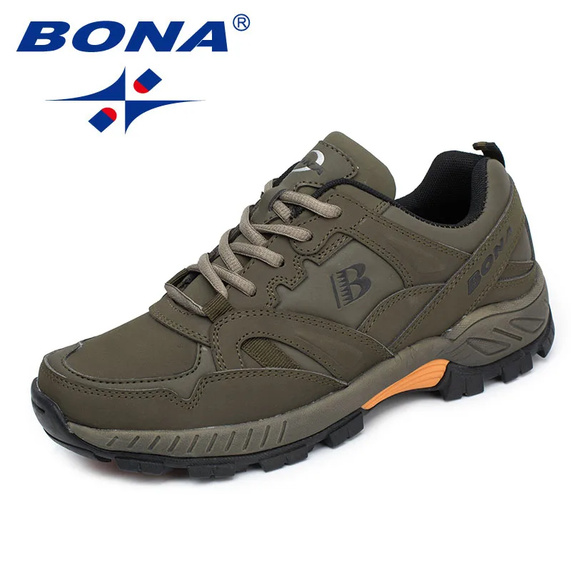 Top Trends: BONA New Classics Style Men Hiking Shoes Lace Up Men Athletic Shoes Outdoor Jogging Sneakers Comfortable Soft Fast Shoppable Styles