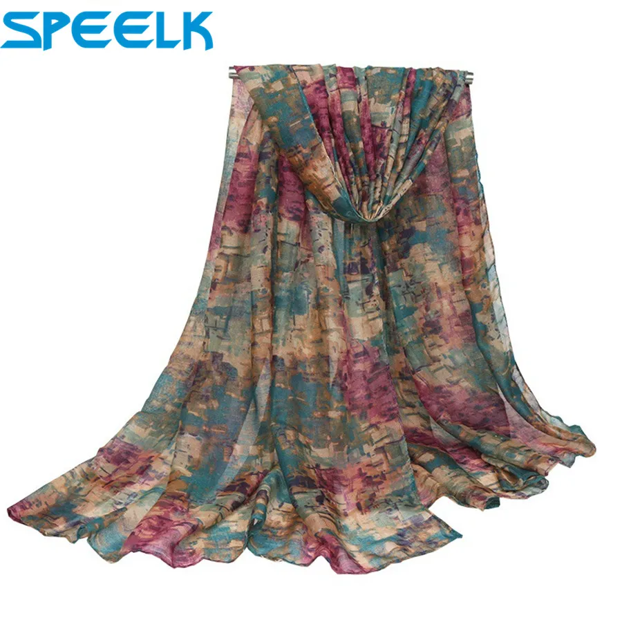 Top Trends: 2019 Women Spring Autumn Scarf Fashion Balinese Cotton Linen Scarves Shawls And Wraps Lady Foulard Flower Hijab Stoles Wholesale Shoppable Styles