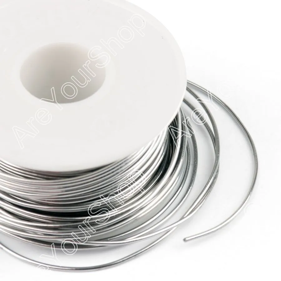 hõbedane 0.5 mm raudtraat valgel plastist rullil