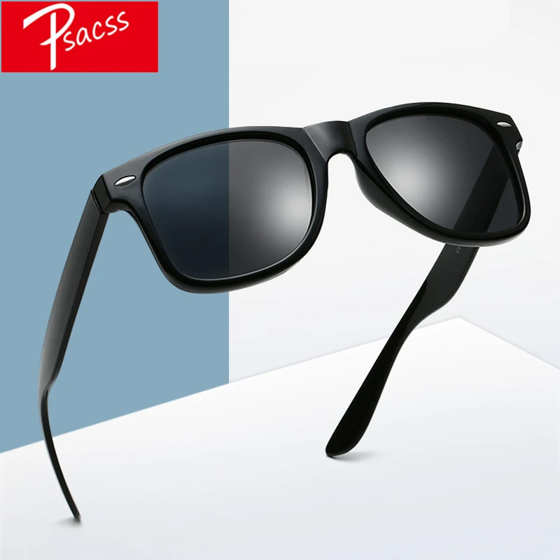 Top Trends: Psacss Classic Square Polarized Sunglasses Men Women Vintage High Quality Brand Designer Male Fashion Retro Sun Glasses UV400 Shoppable Styles