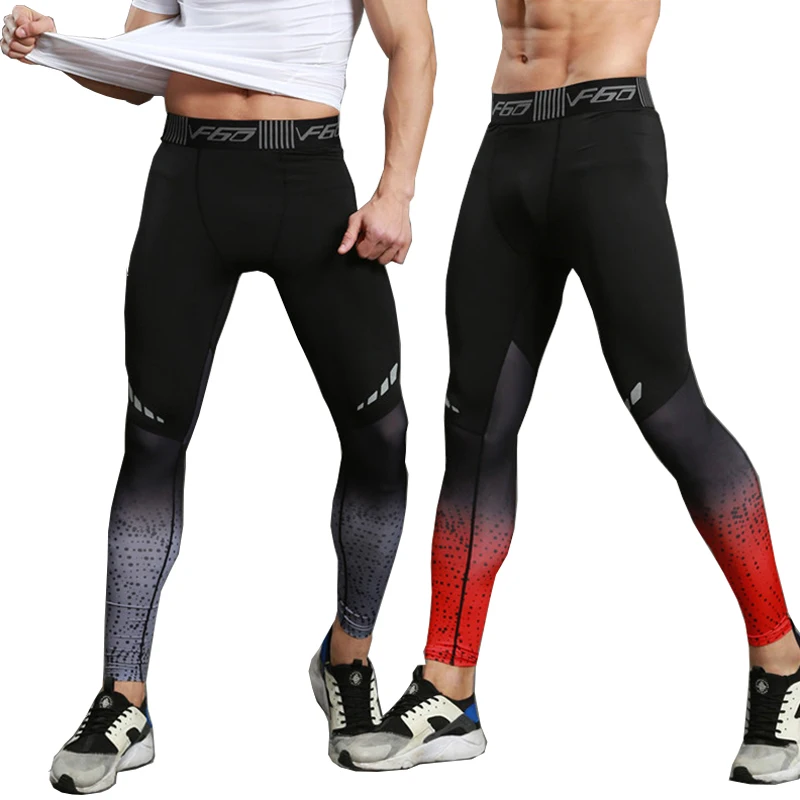 Top Trends: Mens Gym Compression Leggings Sport Training Pants Men Running Tights Trousers Men Sportswear Dry Fit Jogging Pants Shoppable Styles