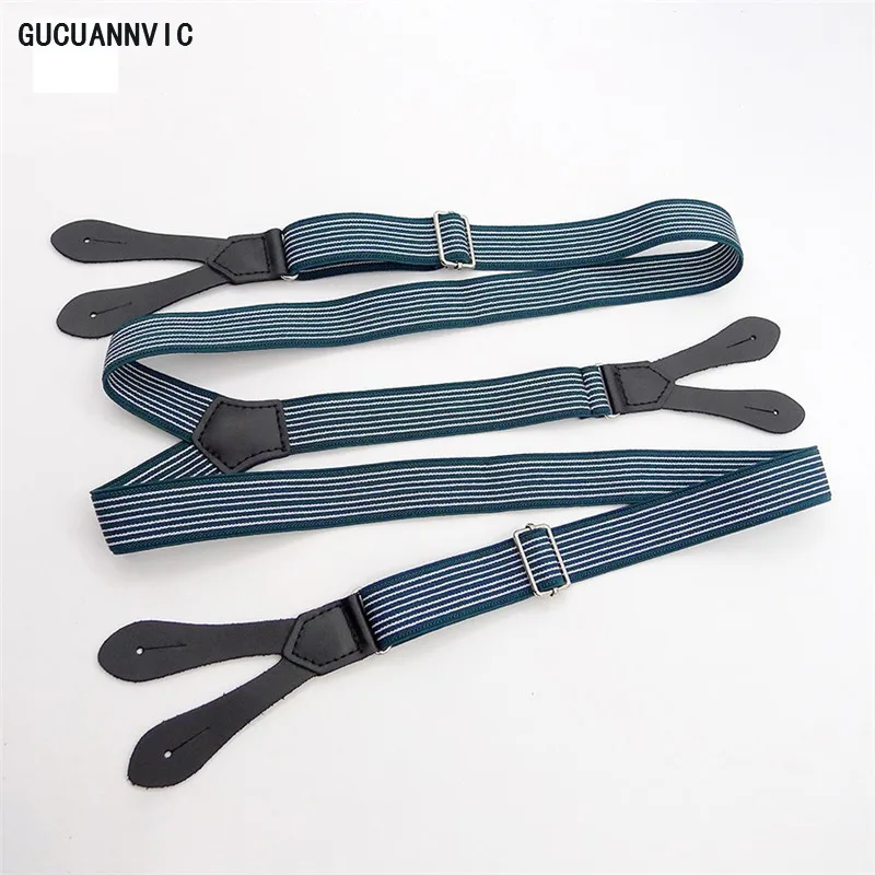 Top Trends: 2.3*100Cm Men's Suspenders 6 Buckles Suspenders For Pants Harness Man Adjustable Braces Suspenders For Trousers Husband Shoppable Styles - Image 2